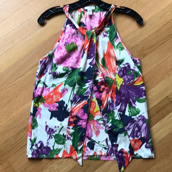 J. Crew Tops - *HP* J. Crew Silk tie-neck top in Garden Floral